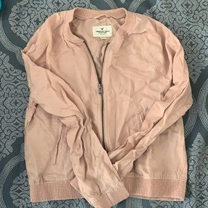 Blush Pink American Eagle Spring jacket.